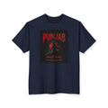 A big  Punjab Rider Graphic T-Shirt — Red Skull Motorcycle Design