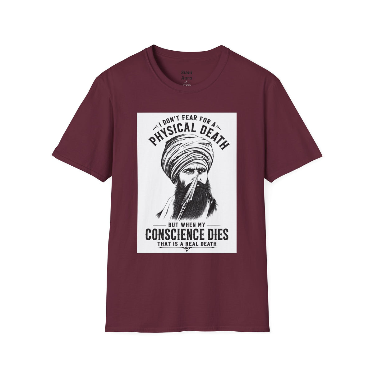 A T‑Shirt — “I Don’t Fear Physical Death” Spiritual Quote Tee