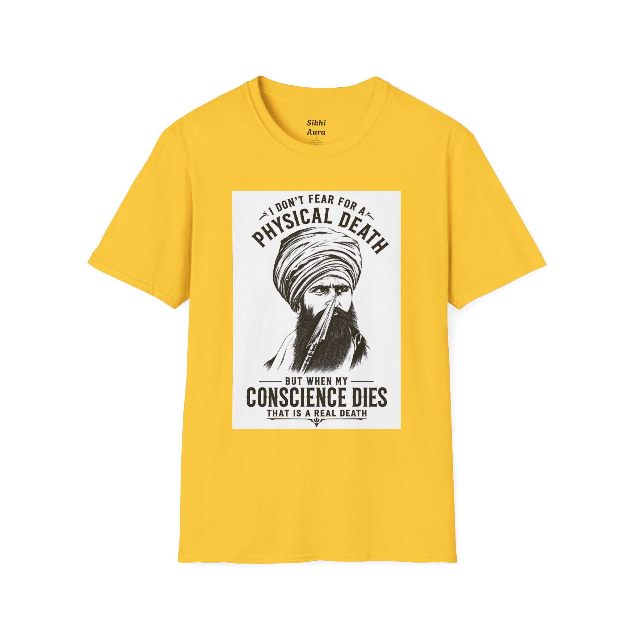 A T‑Shirt — “I Don’t Fear Physical Death” Spiritual Quote Tee