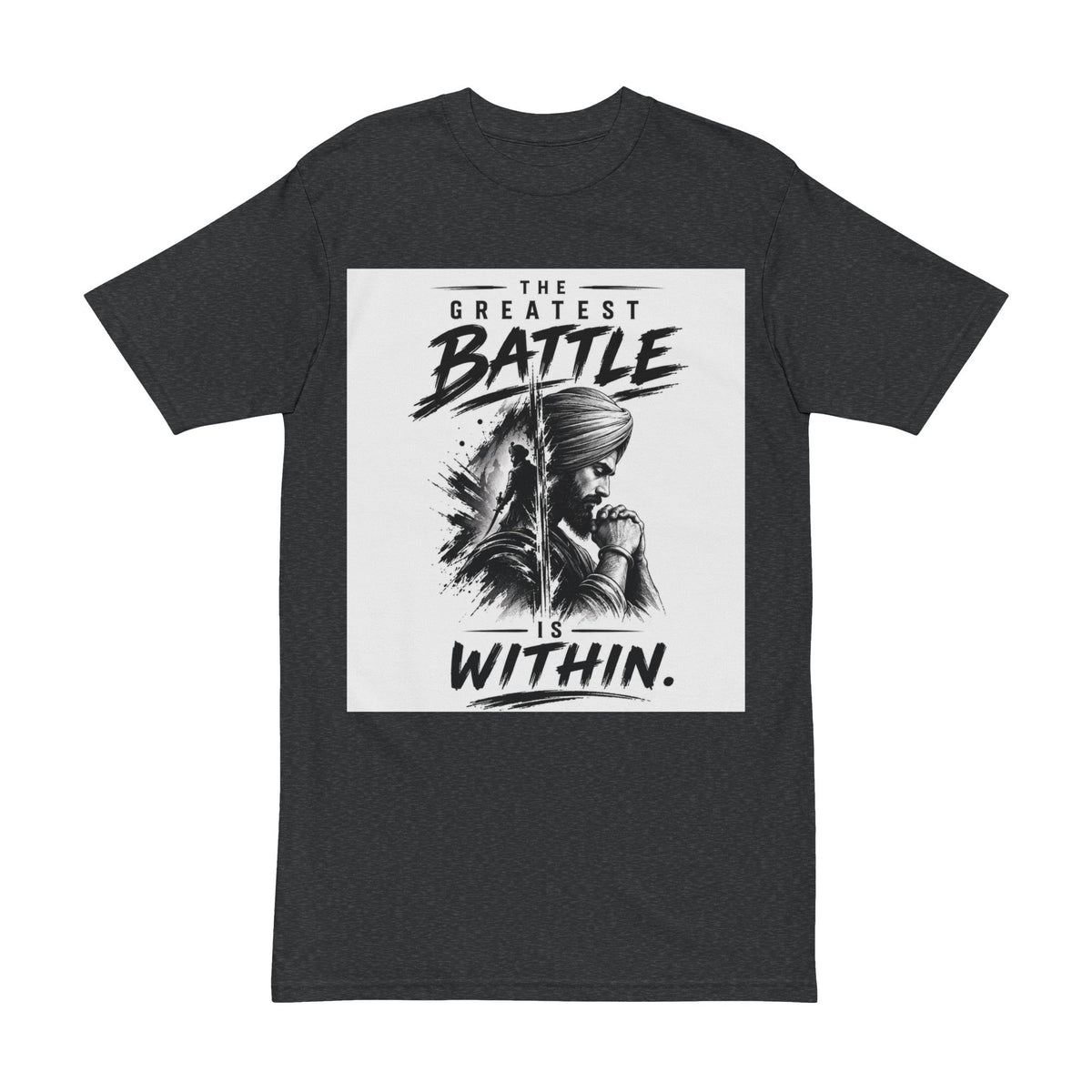 AA Men's T-Shirt — 'The Greatest Battle is Within' Inspirational Graphic Tee