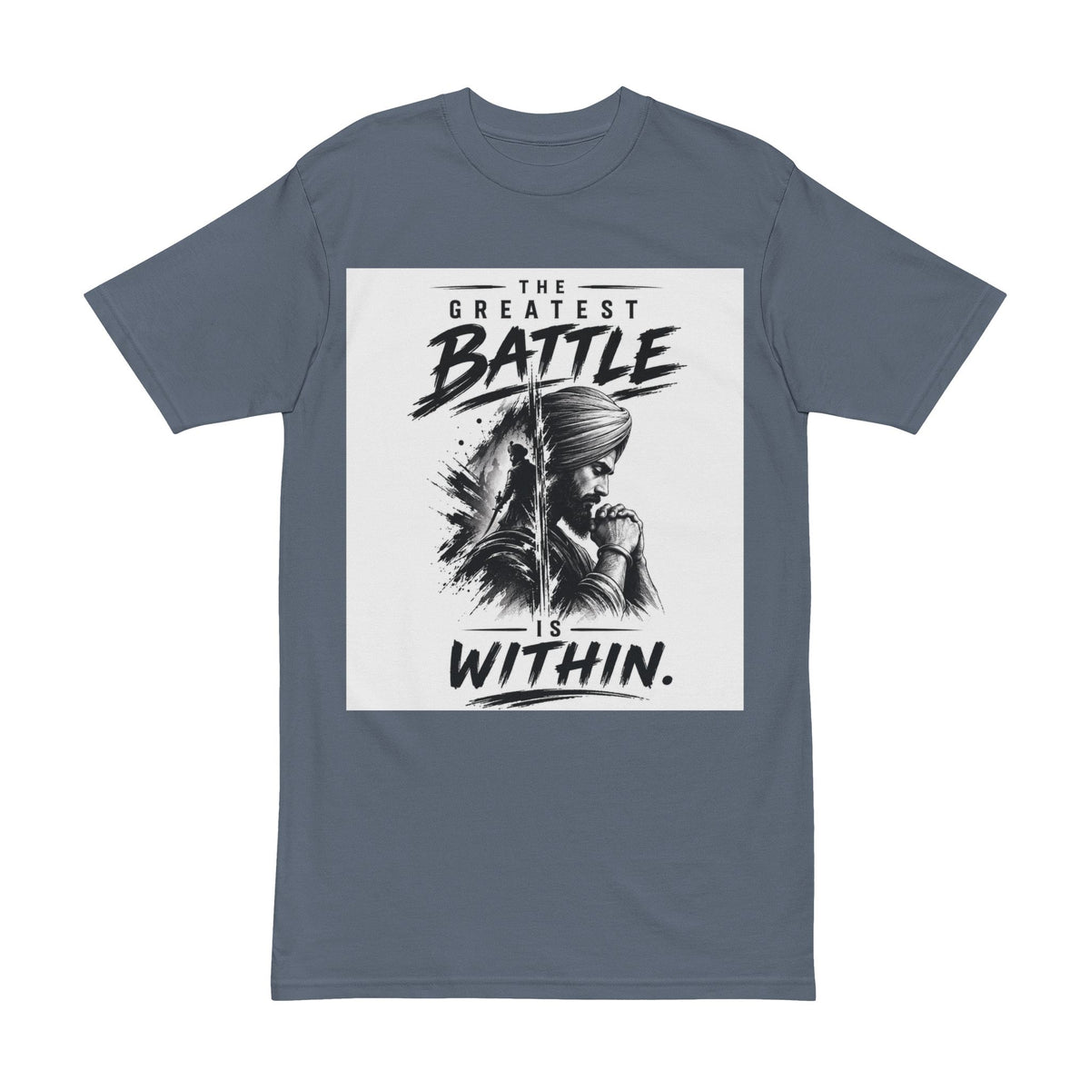 AA Men's T-Shirt — 'The Greatest Battle is Within' Inspirational Graphic Tee