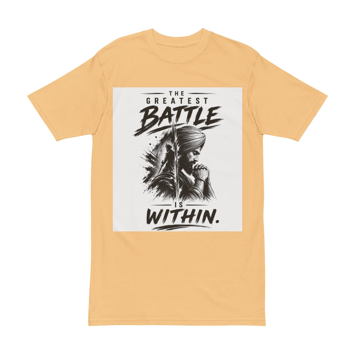 AA Men's T-Shirt — 'The Greatest Battle is Within' Inspirational Graphic Tee