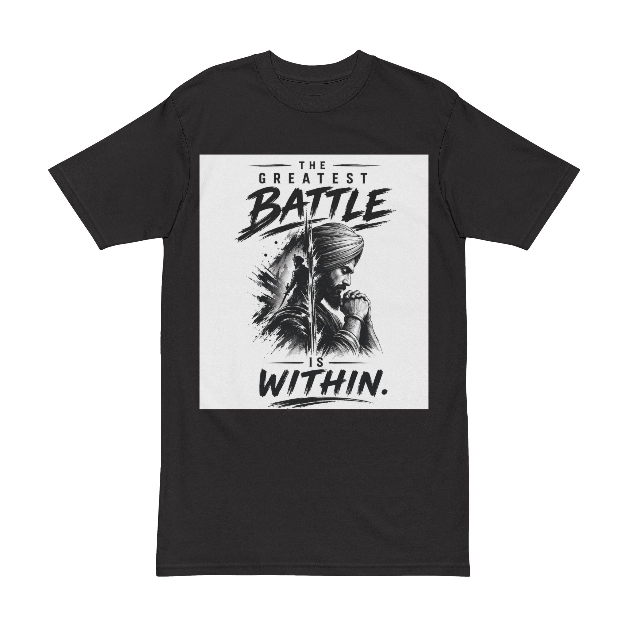 Men's T-Shirt — 'The Greatest Battle is Within' Inspirational Graphic Tee