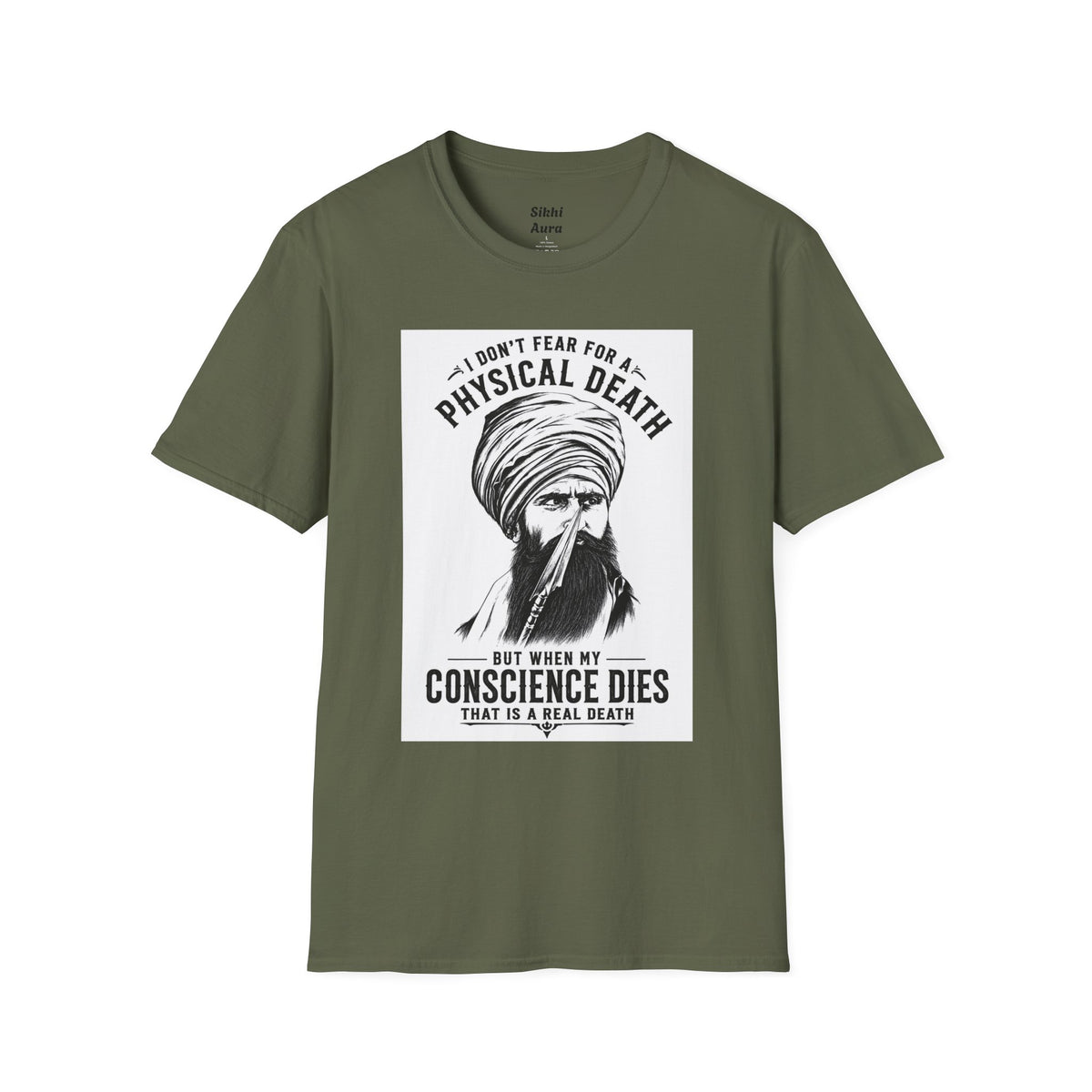 A T‑Shirt — “I Don’t Fear Physical Death” Spiritual Quote Tee