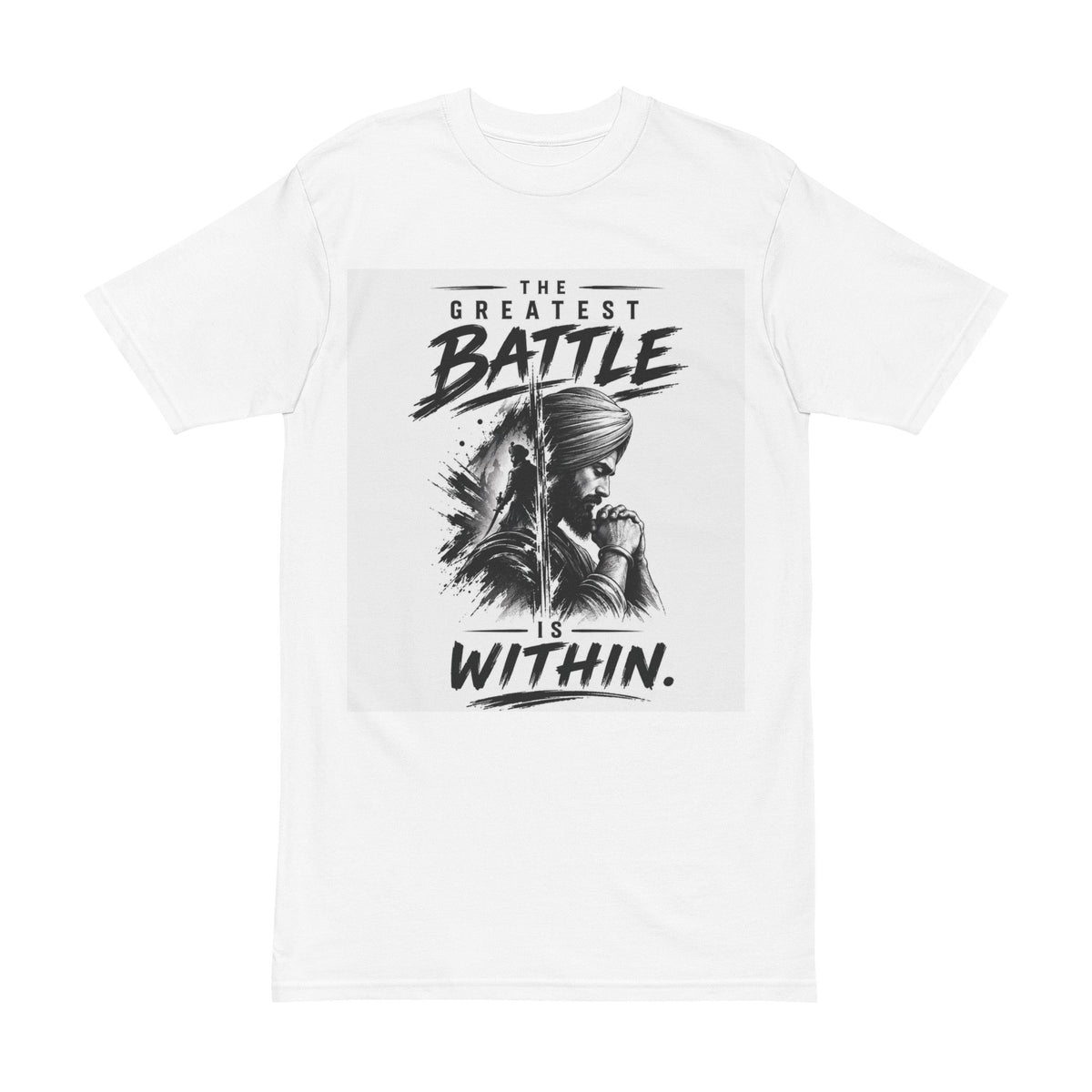 AA Men's T-Shirt — 'The Greatest Battle is Within' Inspirational Graphic Tee